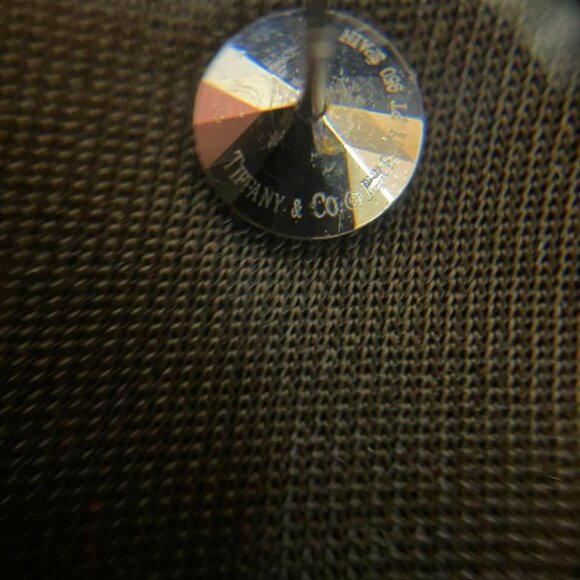 Tiffany & Co. Platinum Elsa Peretti 2ct Round Faceted Stud Earrings – Rare - Picture 9 of 11